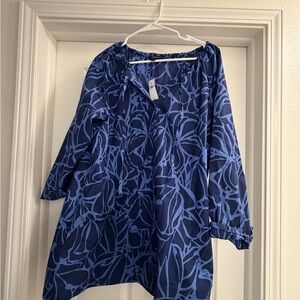 Banana Republic Blue Patterned Dress